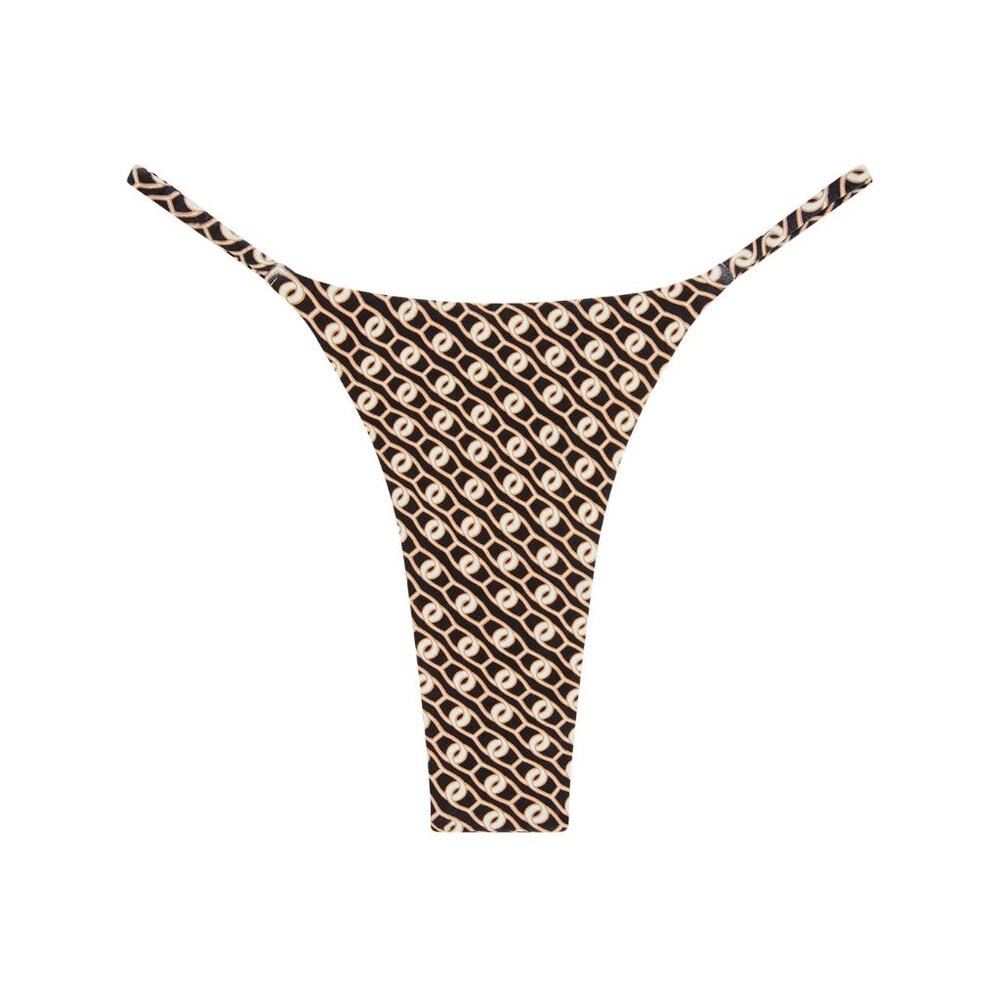 NWT Monday Swimwear Brazil thong in Geo Lynx - XS / P